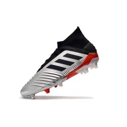 Adidas Predator 19.1 FG - Zilver Zwart Rood_8.jpg